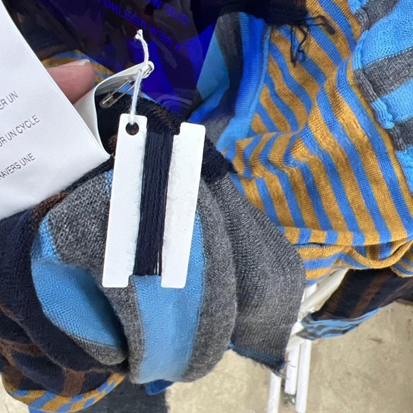 Junya Watanabe Blue and Brown Striped Crewneck Sweater Size M - Picture 7 of 7